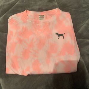 Pink Cropped Long Sleeve Shirt
